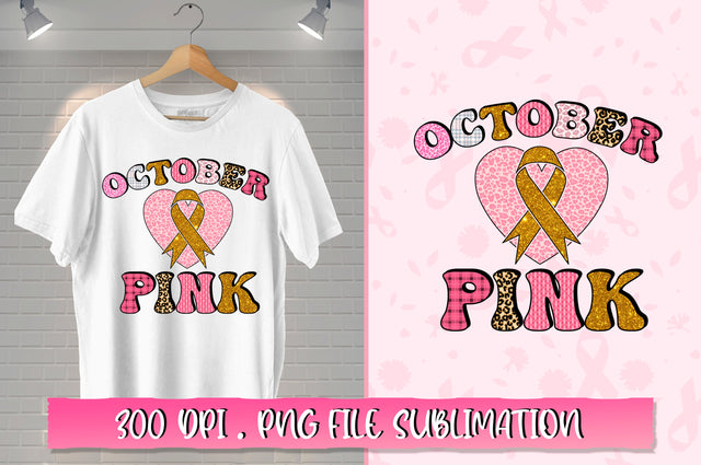 October pink Retro Sublimation SVG Shetara Begum 