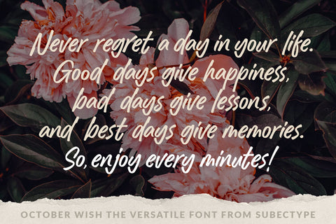 October Wish - Handwritten Font Font Subectype Studio 