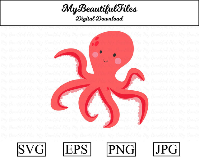 octopus - Animal SVG MyBeautifulFiles 