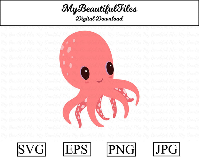 Octopus - Animal SVG MyBeautifulFiles 