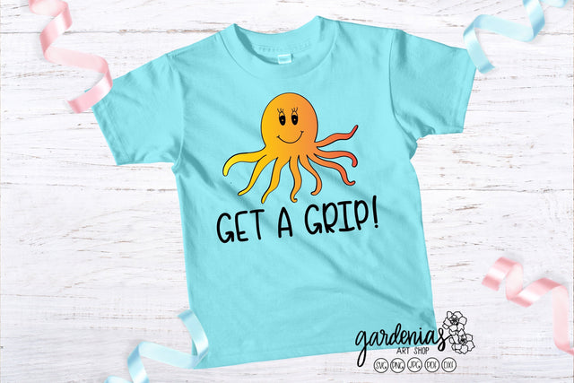 Octopus Get A Grip SVG SVG Gardenias Art Shop 