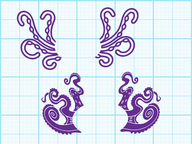 Octopus Legs Mermaid Svg SVG Johan Ru designs 