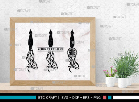 Octopus Monogram, Octopus Silhouette, Octopus SVG, Squid Svg, Kraken Svg, Octopus Tentacles Svg, Sea Animal Svg, SB00296 SVG ETC Craft 