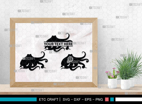 Octopus Monogram, Octopus Silhouette, Octopus SVG, Squid Svg, Kraken Svg, Octopus Tentacles Svg, Sea Animal Svg, SB00296 SVG ETC Craft 