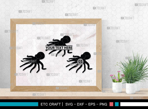 Octopus Monogram, Octopus Silhouette, Octopus SVG, Squid Svg, Kraken Svg, Octopus Tentacles Svg, Sea Animal Svg, SB00296 SVG ETC Craft 