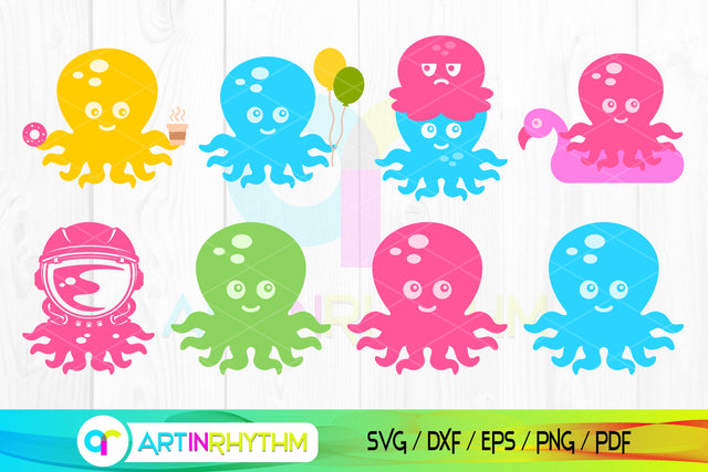 Octopus Svg, Octopus Svg Bundle, Cute Octopus Svg, Octopus Cliparts SVG Artinrhythm shop 
