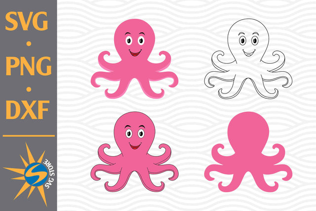 Octopus SVG, PNG, DXF Digital Files Include SVG SVGStoreShop 