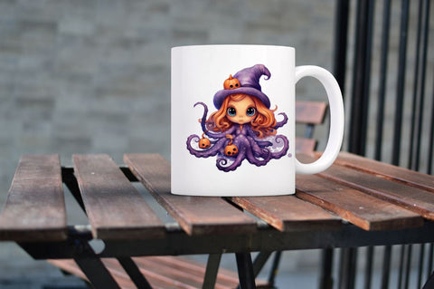 Octopus Witch Sublimation Clipart Bundle Sublimation Regulrcrative 