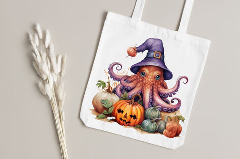 Octopus Witch Sublimation Clipart Bundle Sublimation Regulrcrative 