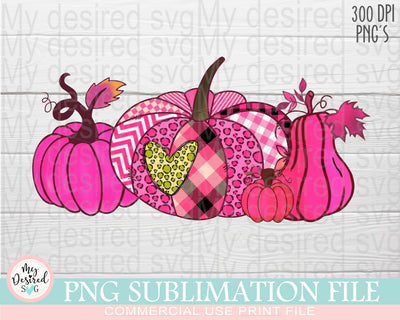 Octuber Pink PNG, Pumpkins Pink, Hallowen Designs, Cancer awareness, pink ribbon, Leopard print, Pumpkin png, Sublimation Designs Downloads Sublimation MyDesiredSVG 
