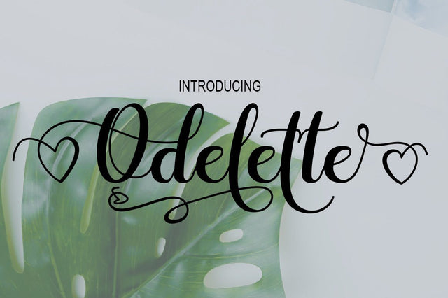 Odelette Font arwah studio