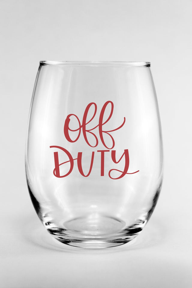 Off Duty Hand Lettered Cut File SVG Cursive by Camille 