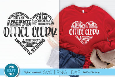 Office clerk svg, school office clerk svg, secretary svg, office assistant, staff team svg, front desk clerk, front reception, svg dxf png SVG SVG Cut File 