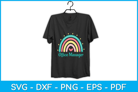 Office Manager Rainbow Back To School Svg Design SVG artprintfile 