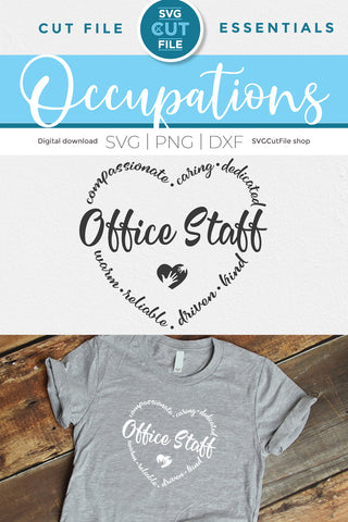 Office staff svg, office clerk svg SVG SVG Cut File 