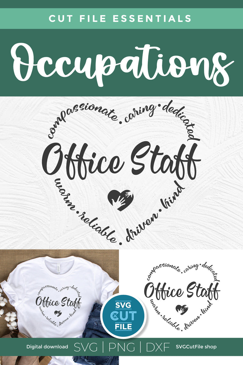 Office Staff svg for Cricut - So Fontsy