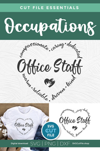 Office staff svg, office clerk svg SVG SVG Cut File 