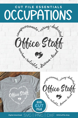 Office staff svg, office clerk svg SVG SVG Cut File 