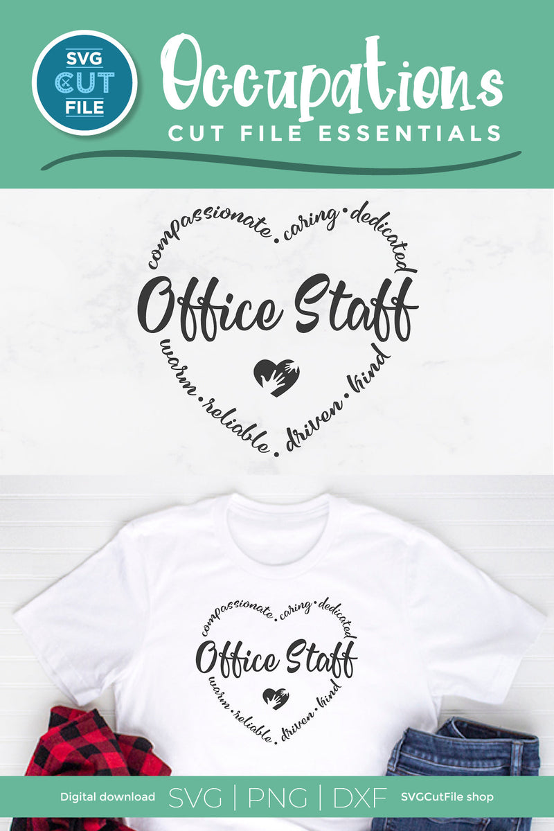 Office Staff svg for Cricut - So Fontsy