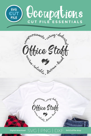 Office staff svg, office clerk svg SVG SVG Cut File 