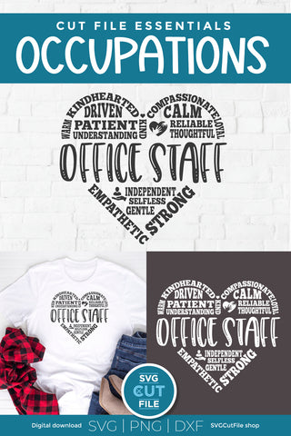 Office Staff SVG Subway Art SVG SVG Cut File 