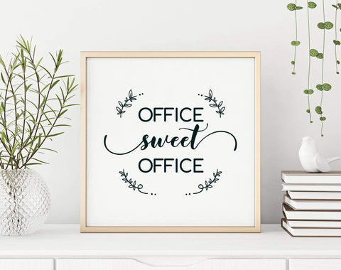 Office sweet office svg, Sarcastic svg, Home sweet home svg, Home sweet home sign, Funny quotes svg, Sassy svg, Stay home svg Quarantine svg SVG CutLeafSvg 