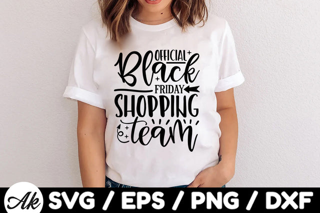 Official black friday shopping team SVG SVG akazaddesign 