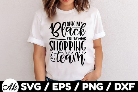 Official black friday shopping team SVG SVG akazaddesign 