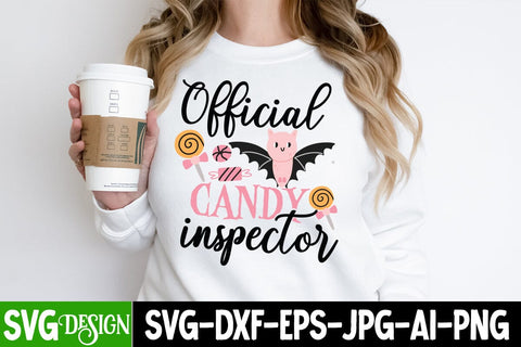 Official Candy Inspector SVG Cut File ,Official Candy Inspector Sublimation PNG, Halloween SVG bundle, Halloween Quotes SVG ,Halloween SVG Sublimation Design, Trick or Treat SVG SVG BlackCatsMedia 