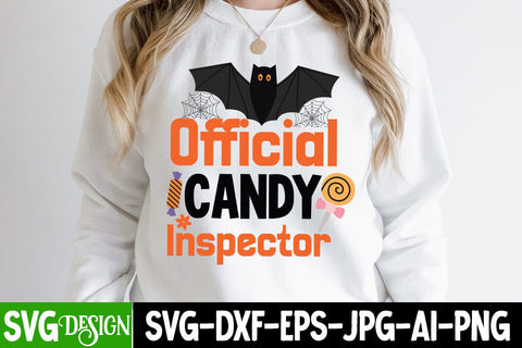 Official Candy Inspector SVG Cut File, Official Candy Inspector SVG Design, Official Candy Inspector SVG Quotes SVG BlackCatsMedia 