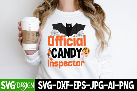 Official Candy Inspector SVG Cut File, Official Candy Inspector SVG Design, Official Candy Inspector SVG Quotes SVG BlackCatsMedia 