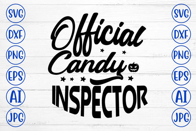 Official Candy Inspector SVG Design SVG Syaman 