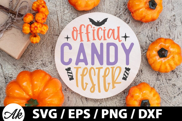 Official candy tester Round Sign SVG SVG akazaddesign 
