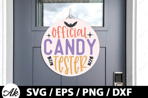 Official candy tester Round Sign SVG SVG akazaddesign 