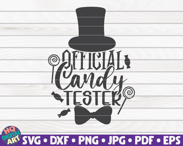 Official candy tester SVG | Halloween quote SVG SVG HQDigitalArt 