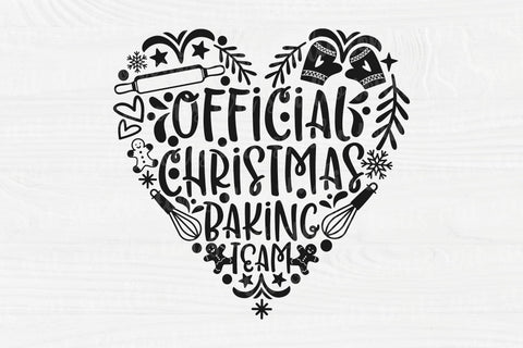 Official Christmas Baking Team SVG - Christmas Svg - Christmas Bake Svg - Baking Crew Svg - Pot Holder Svg - Cut Files - Cricut - Silhouette SVG TonisArtStudio 