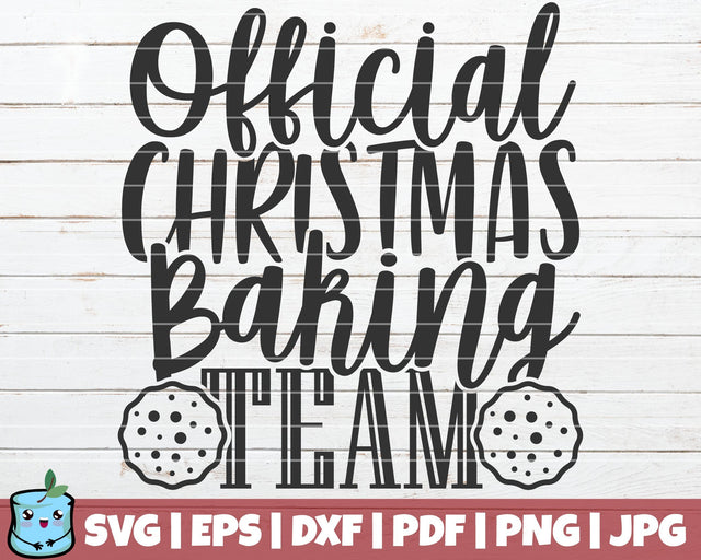 Official Christmas Baking Team SVG MintyMarshmallows 