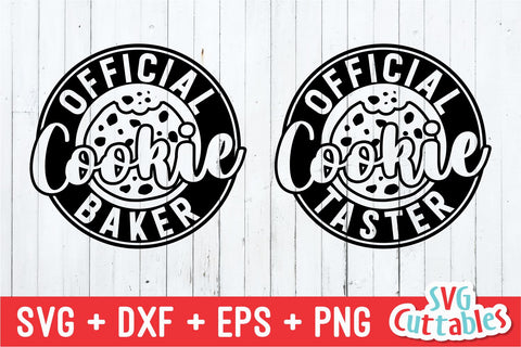 Official Cookie Baker / Taster svg - Christmas svg - Cut File - svg - eps - dxf - png - Funny - Silhouette - Cricut file - Digital File SVG Svg Cuttables 