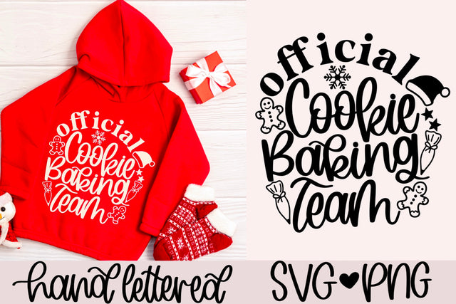 Official cookie baking team svg, christmas baking shirt svg, cookie baking crew svg, christmas cookie svg, cookie squad svg,handlettered svg SVG AnitaAlyiaLettering 