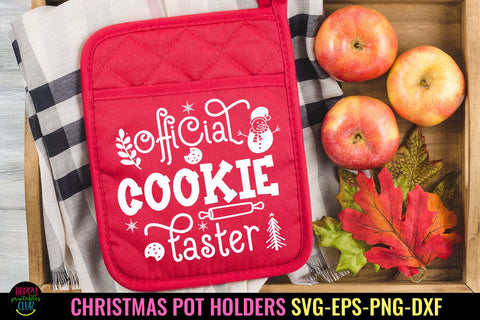 Official Cookie Taster SVG I Christmas Pot Holders SVG I PNG SVG Happy Printables Club 