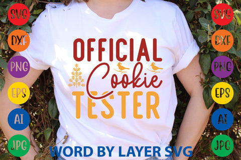 Official Cookie Tester, Christmas SVG Design SVG Rafiqul20606 