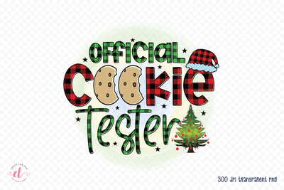 Official Cookie Tester, Kids Christmas Sublimation Design Sublimation CraftLabSVG 