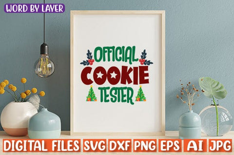 Official Cookie Tester SVG cut file SVG Blessedprint 