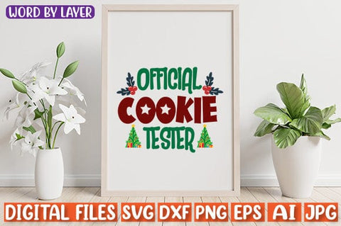 Official Cookie Tester SVG cut file SVG Blessedprint 