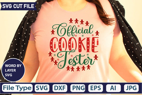 OFFICIAL COOKIE TESTER SVG CUT FILE,SVGs,quotes-and-sayings,food-drink,mini-bundles,print-cut,on-sale, SVG DesignPlante 503 