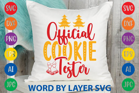 Official Cookie Tester SVG DESIGN SVG Rafiqul20606 