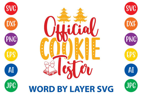 Official Cookie Tester SVG DESIGN SVG Rafiqul20606 