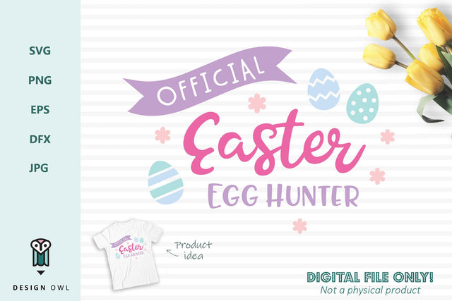 Official Easter egg hunter SVG Design Owl 