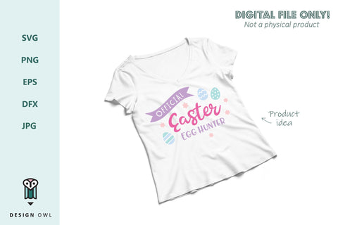 Official Easter egg hunter SVG Design Owl 