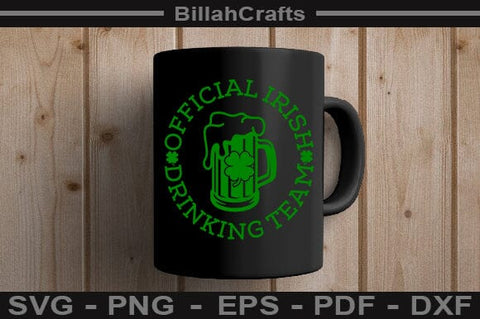 Official Irish Drinking Team SVG File SVG BillahCrafts 
